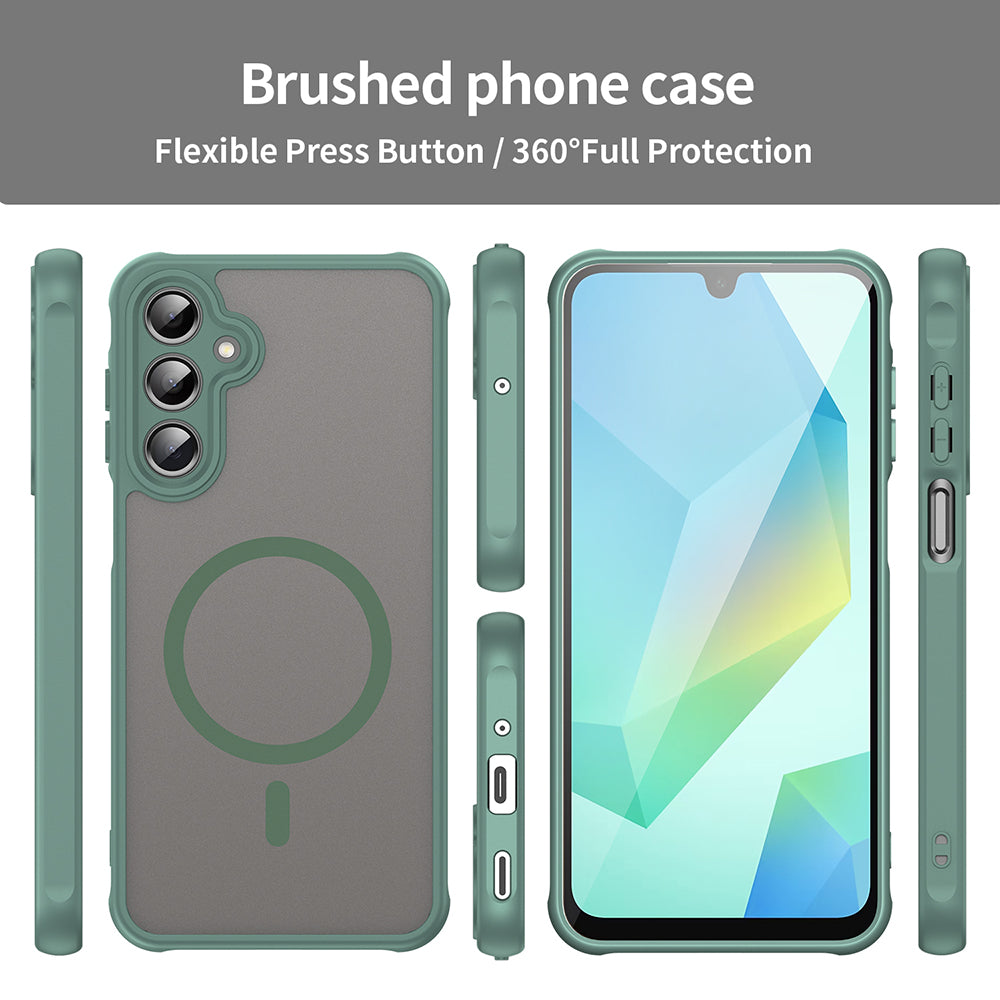 MagSafe-deksel for Samsung Galaxy A16 5G A166 / A16 4G A165, Techsuit, HaloFrost II, Grønn