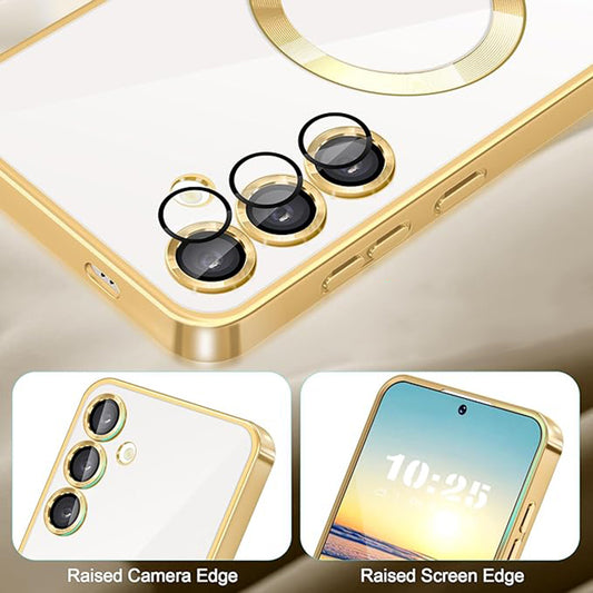 MagSafe-deksel for Samsung Galaxy A16 5G A166 / A16 4G A165, Techsuit, Luxury Crystal, Rosa