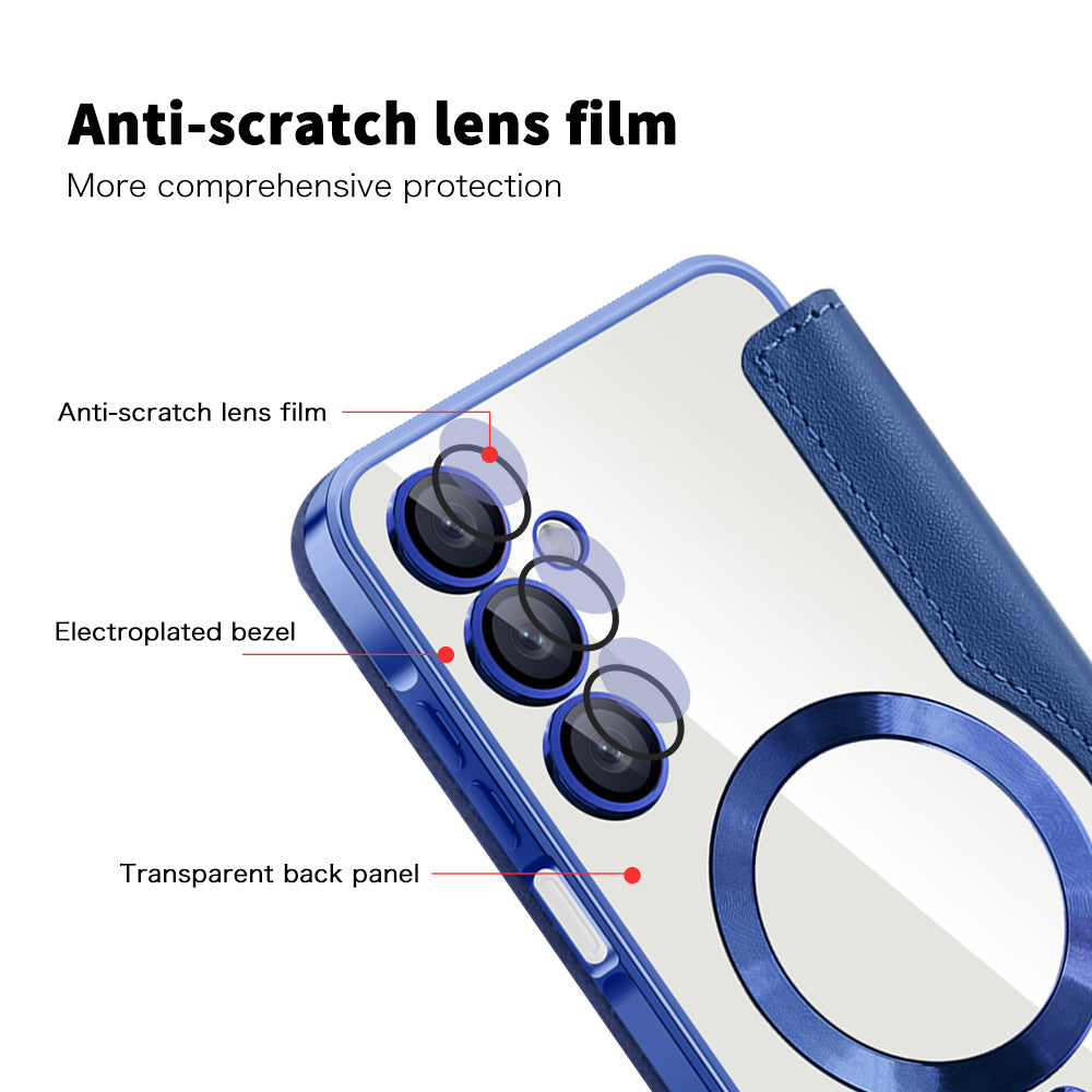 MagSafe-deksel for Samsung Galaxy A16 5G A166 / A16 4G A165, Techsuit, SmartMag Book, Blå
