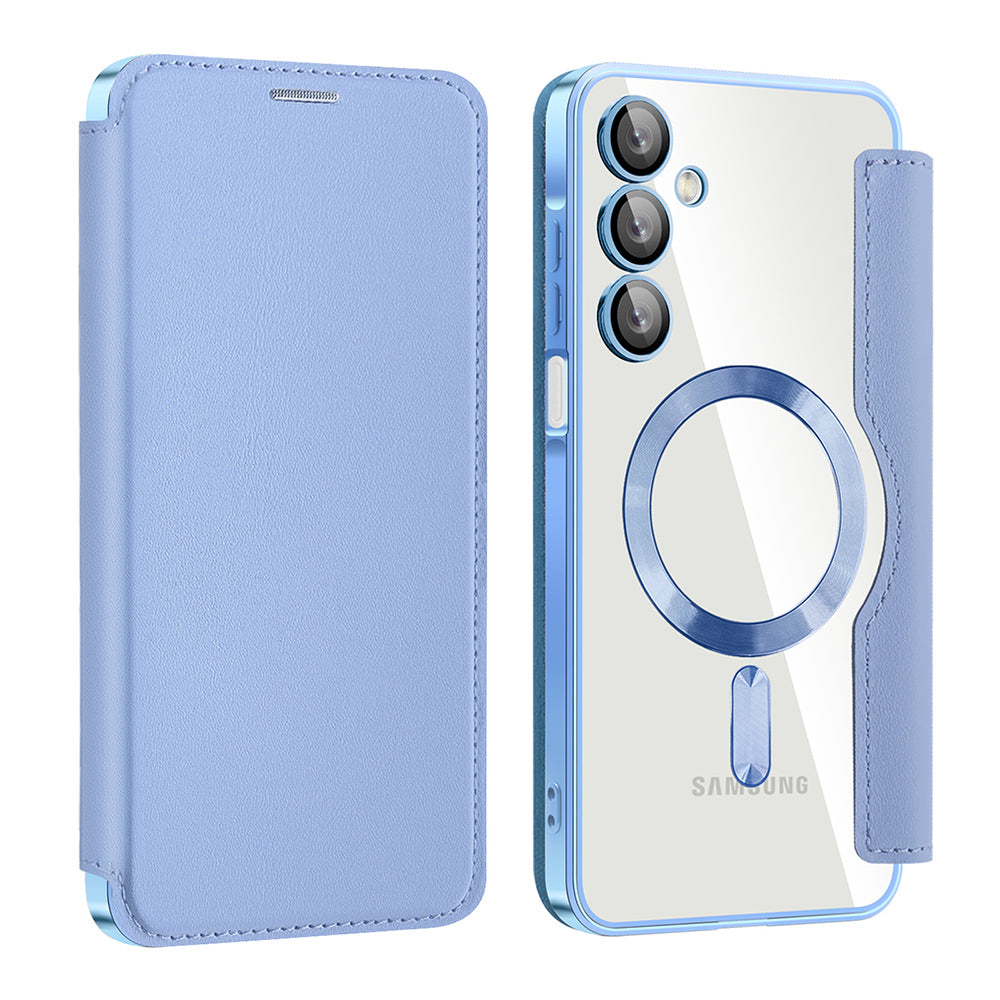 MagSafe-deksel for Samsung Galaxy A16 5G A166 / A16 4G A165, Techsuit, SmartMag Book, Blå
