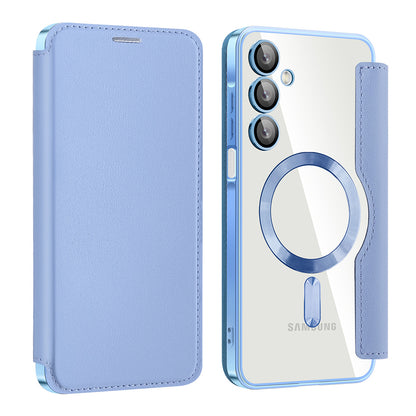 MagSafe-deksel for Samsung Galaxy A16 5G A166 / A16 4G A165, Techsuit, SmartMag Book, Blå