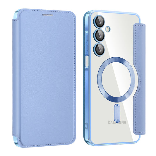 MagSafe-deksel for Samsung Galaxy A16 5G A166 / A16 4G A165, Techsuit, SmartMag Book, Blå