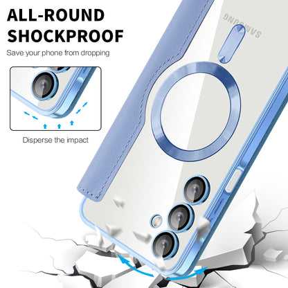 MagSafe-deksel for Samsung Galaxy A16 5G A166 / A16 4G A165, Techsuit, SmartMag Book, Blå