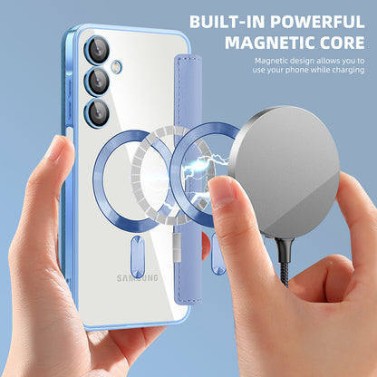MagSafe-deksel for Samsung Galaxy A16 5G A166 / A16 4G A165, Techsuit, SmartMag Book, Blå