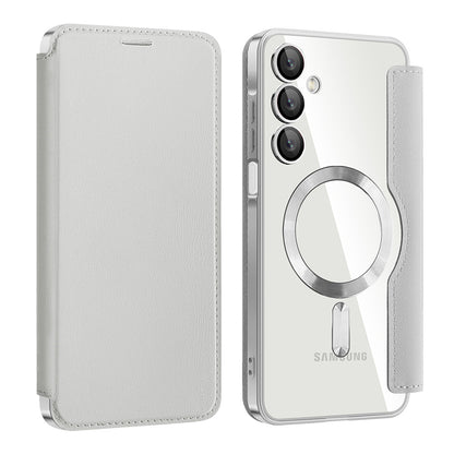 MagSafe-deksel for Samsung Galaxy A16 5G A166 / A16 4G A165, Techsuit, SmartMag Book, Grå