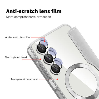MagSafe-deksel for Samsung Galaxy A16 5G A166 / A16 4G A165, Techsuit, SmartMag Book, Grå