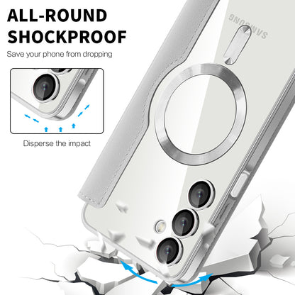 MagSafe-deksel for Samsung Galaxy A16 5G A166 / A16 4G A165, Techsuit, SmartMag Book, Grå