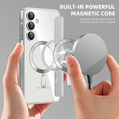 MagSafe-deksel for Samsung Galaxy A16 5G A166 / A16 4G A165, Techsuit, SmartMag Book, Grå