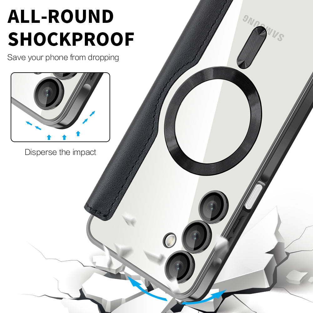 MagSafe-deksel for Samsung Galaxy A16 5G A166 / A16 4G A165, Techsuit, SmartMag Book, Svart
