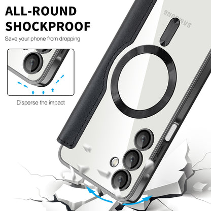 MagSafe-deksel for Samsung Galaxy A16 5G A166 / A16 4G A165, Techsuit, SmartMag Book, Svart