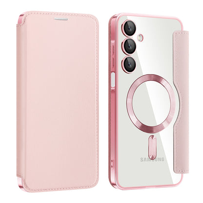 MagSafe-deksel for Samsung Galaxy A16 5G A166 / A16 4G A165, Techsuit, SmartMag Book, Rosa
