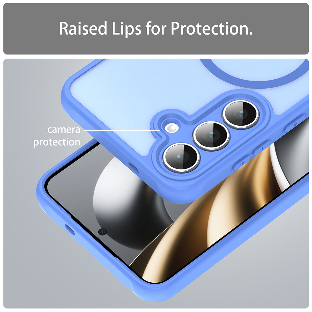 MagSafe-deksel for Samsung Galaxy A17 5G, Techsuit, HaloFrost II, Blå