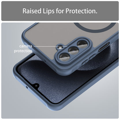 MagSafe-deksel for Samsung Galaxy A17 5G, Techsuit, HaloFrost II, Marineblå