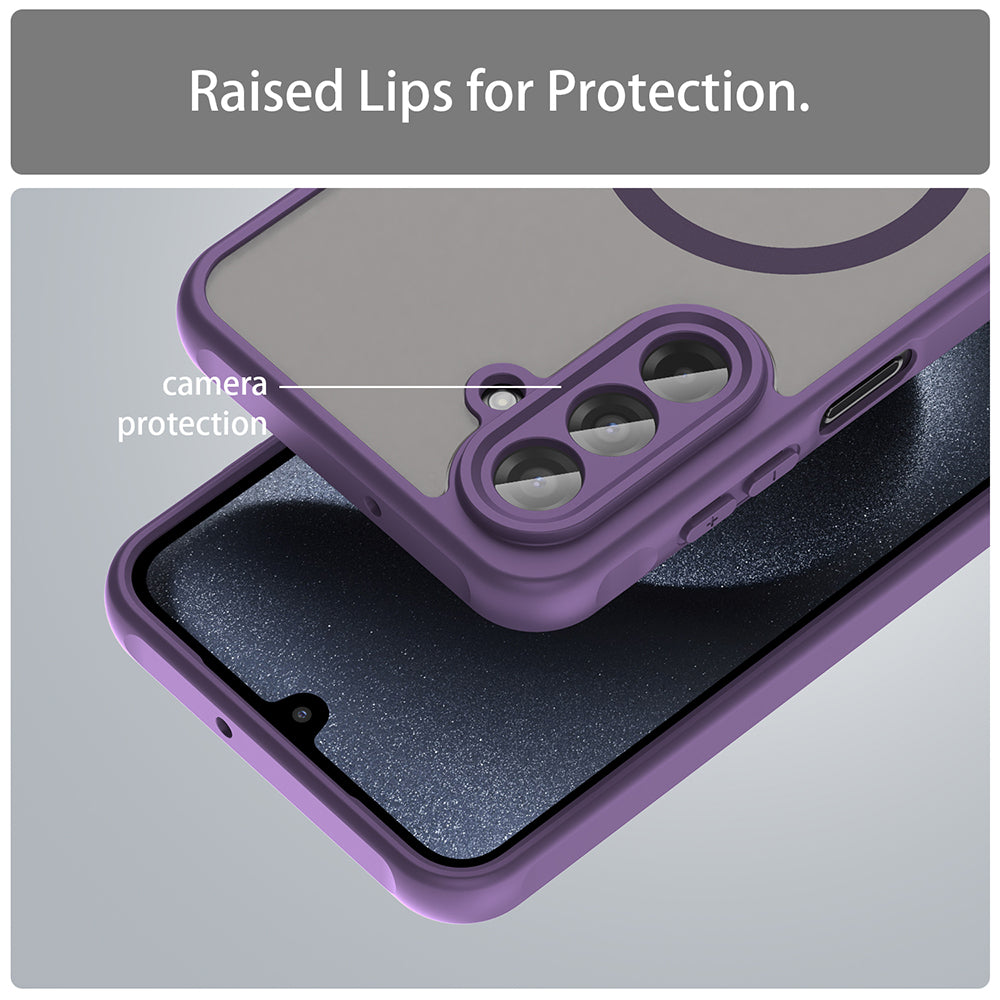 MagSafe-deksel for Samsung Galaxy A17 5G, Techsuit, HaloFrost II, Lilla