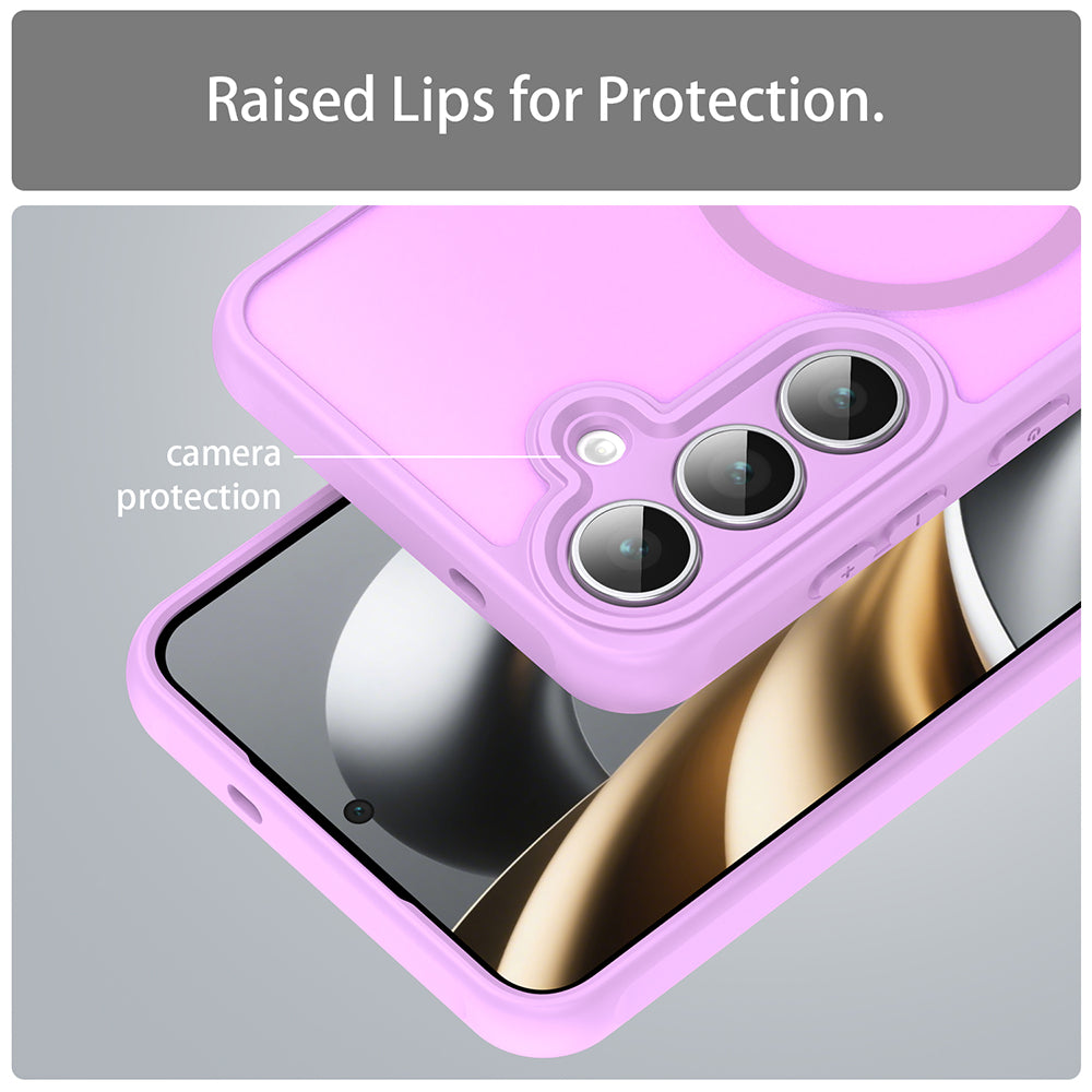 MagSafe-deksel for Samsung Galaxy A17 5G, Techsuit, HaloFrost II, Rosa