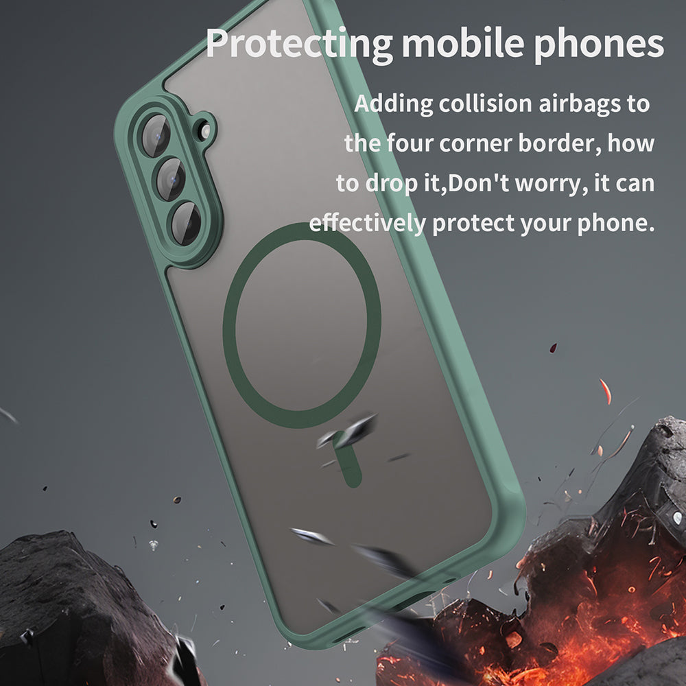 MagSafe-deksel for Samsung Galaxy A17 5G, Techsuit, HaloFrost II, Grønn