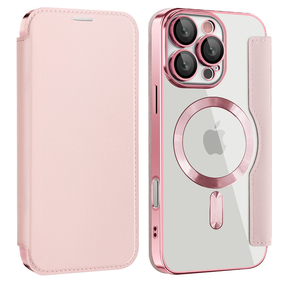 MagSafe-deksel for Samsung Galaxy A17 5G, Techsuit, SmartMag Book, Rosa