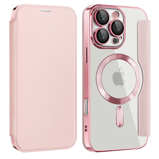 MagSafe-deksel for Samsung Galaxy A17 5G, Techsuit, SmartMag Book, Rosa