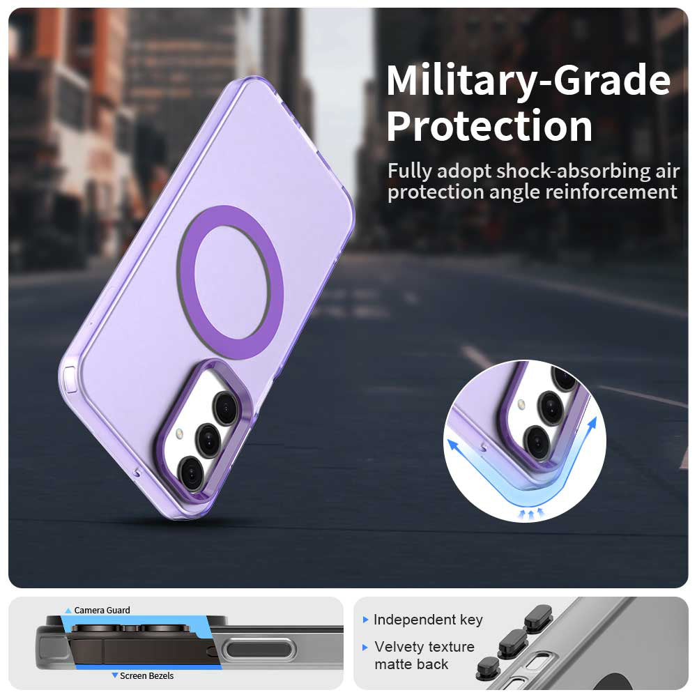 MagSafe-deksel for Samsung Galaxy A25 A256, Techsuit, CandyCase, Lilla