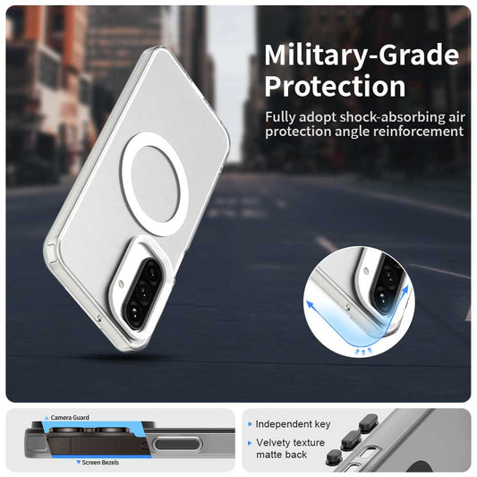 MagSafe-deksel for Samsung Galaxy A26 A266, Techsuit, CandyCase, hvit