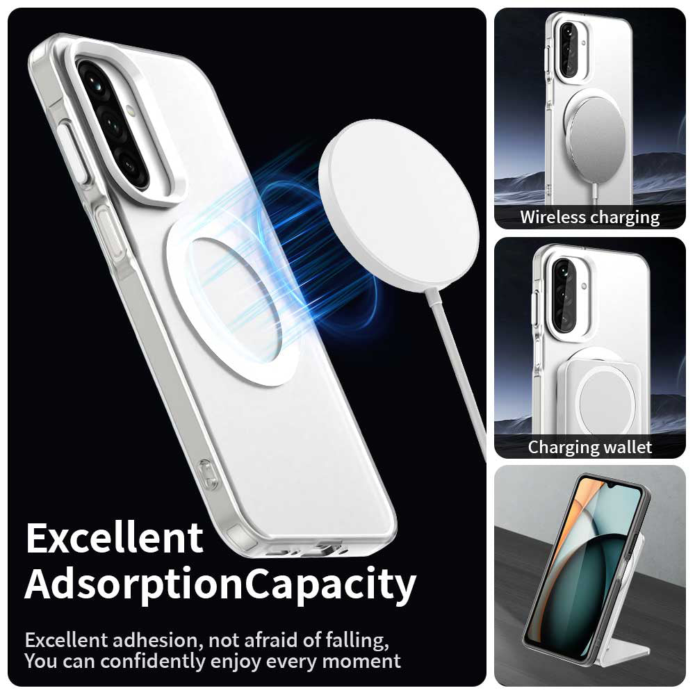 MagSafe-deksel for Samsung Galaxy A26 A266, Techsuit, CandyCase, hvit