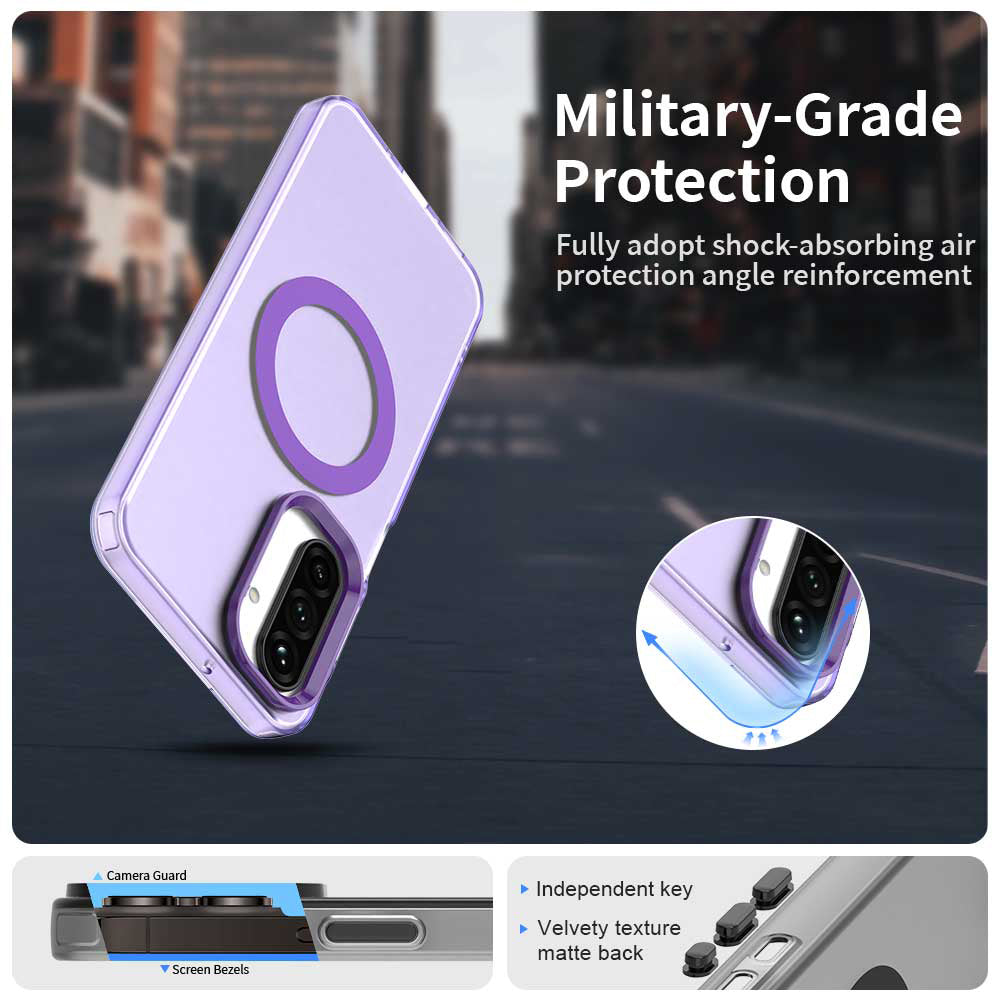 MagSafe-deksel for Samsung Galaxy A26 A266, Techsuit, CandyCase, Lilla