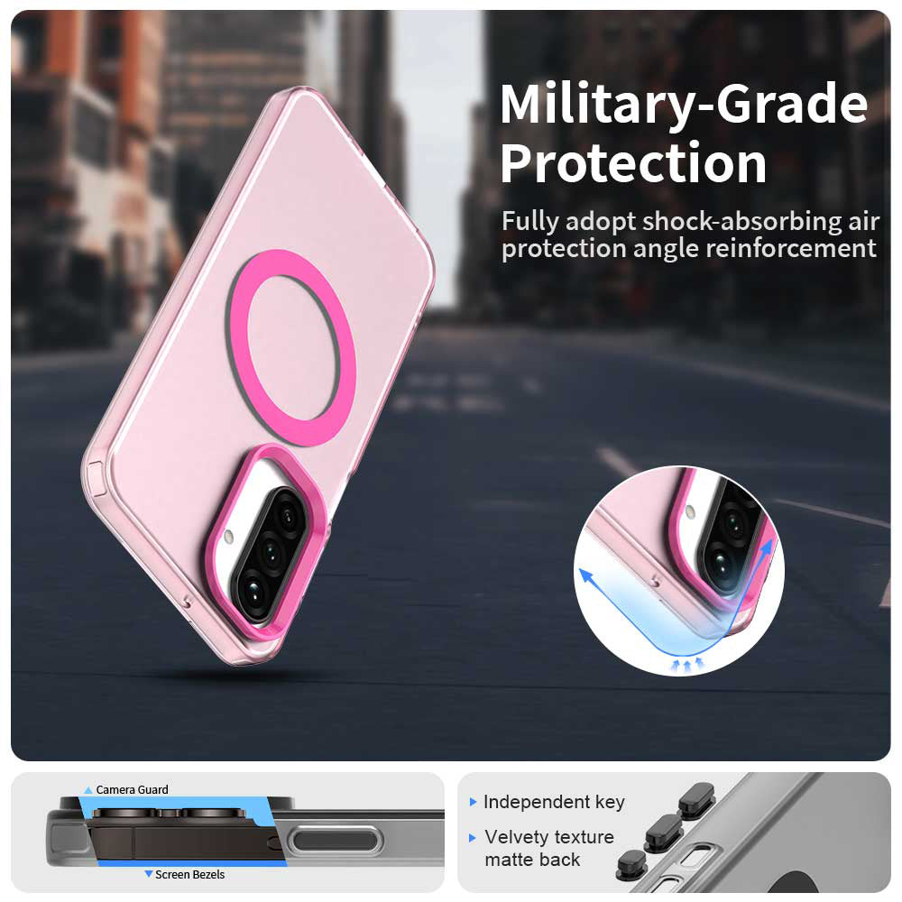 MagSafe-deksel for Samsung Galaxy A26 A266, Techsuit, CandyCase, Rosa