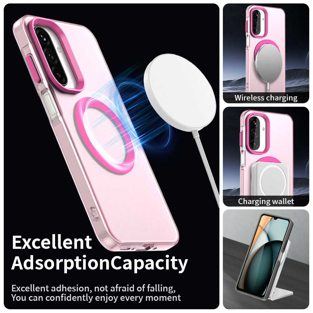 MagSafe-deksel for Samsung Galaxy A26 A266, Techsuit, CandyCase, Rosa