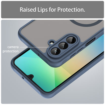 MagSafe-deksel for Samsung Galaxy A26 A266, Techsuit, HaloFrost II, Marineblå