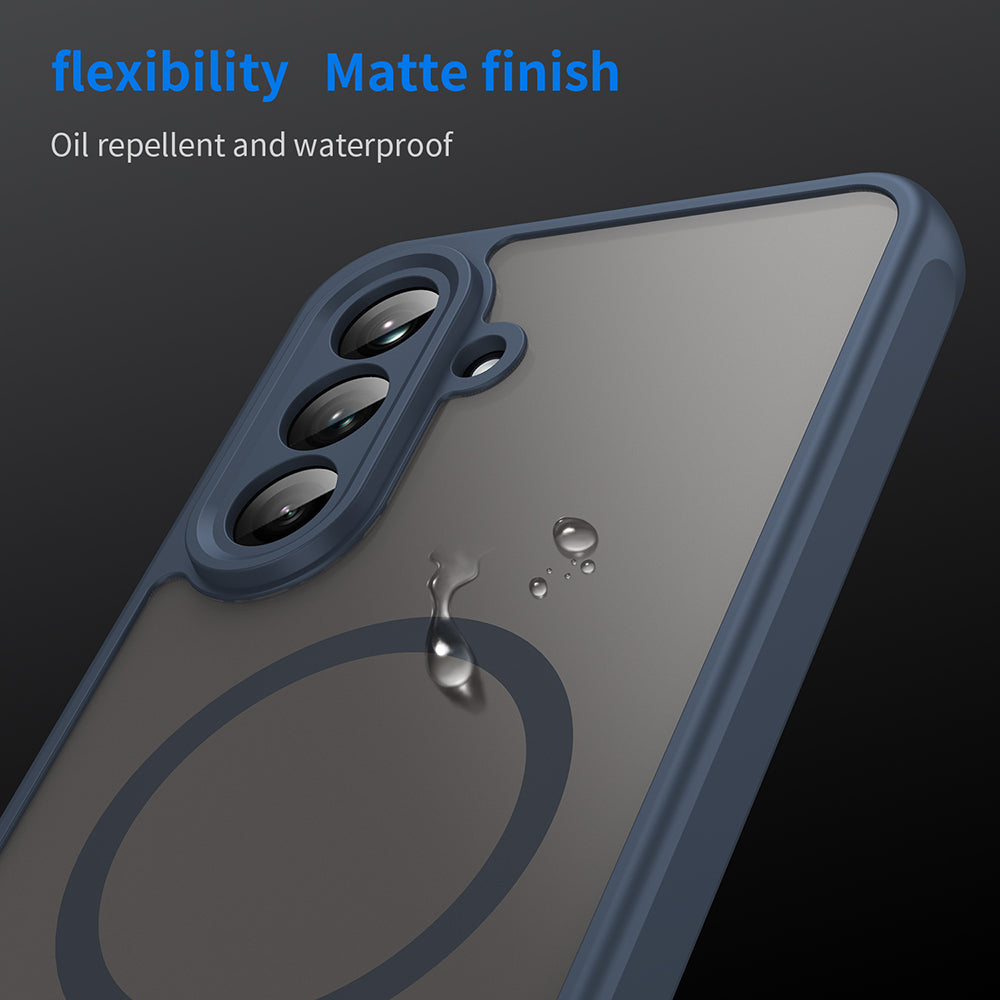 MagSafe-deksel for Samsung Galaxy A26 A266, Techsuit, HaloFrost II, Marineblå