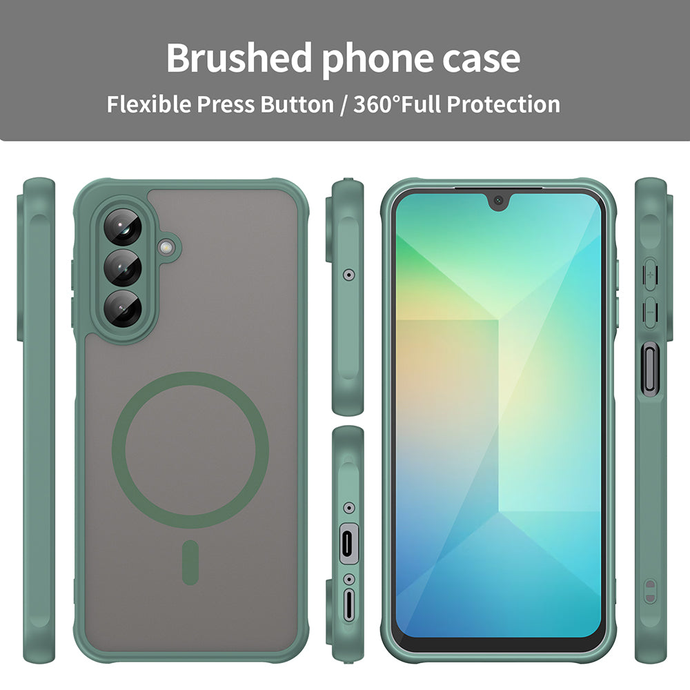 MagSafe-deksel for Samsung Galaxy A26 A266, Techsuit, HaloFrost II, Grønn