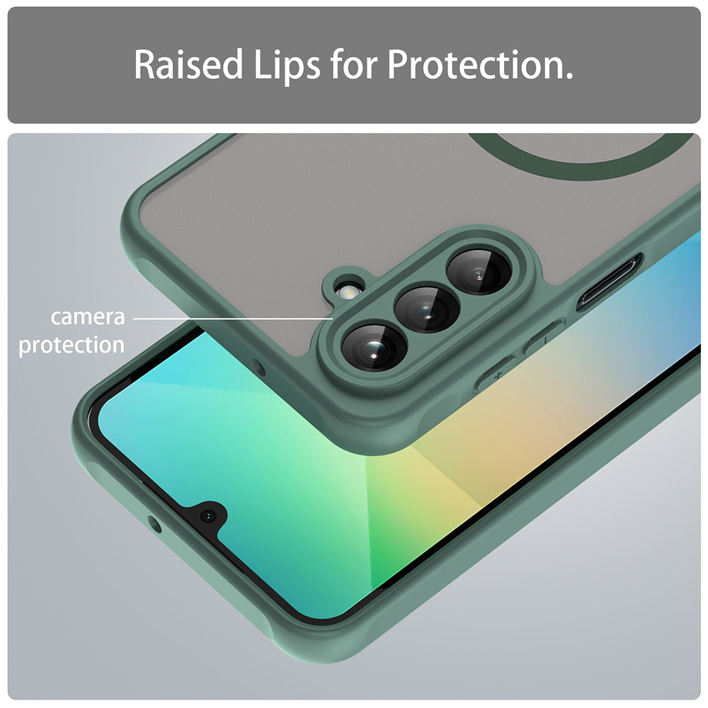 MagSafe-deksel for Samsung Galaxy A26 A266, Techsuit, HaloFrost II, Grønn