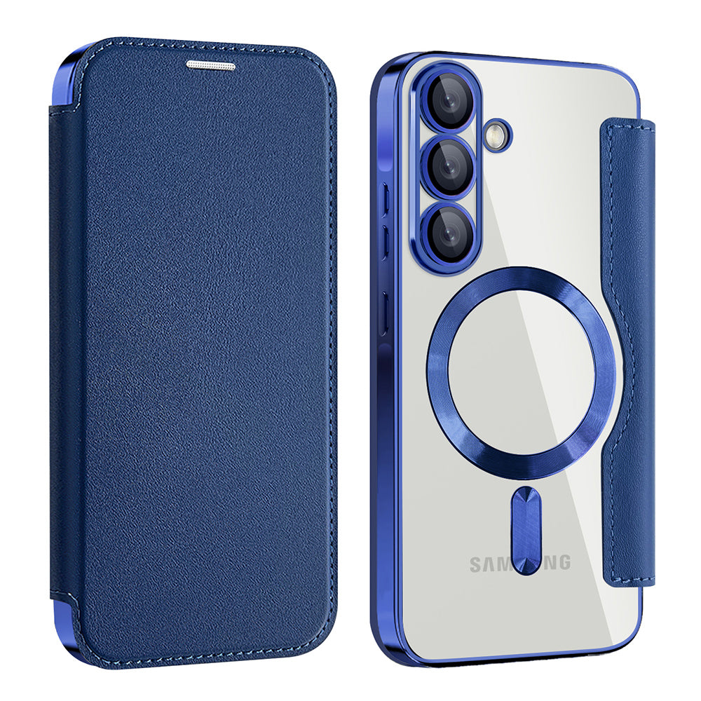 MagSafe-deksel for Samsung Galaxy A26 A266, Techsuit, SmartMag Book, Blå