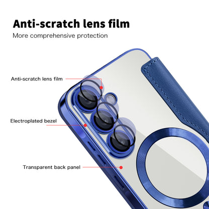 MagSafe-deksel for Samsung Galaxy A26 A266, Techsuit, SmartMag Book, Blå