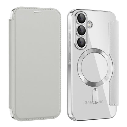 MagSafe-deksel for Samsung Galaxy A26 A266, Techsuit, SmartMag Book, Grå