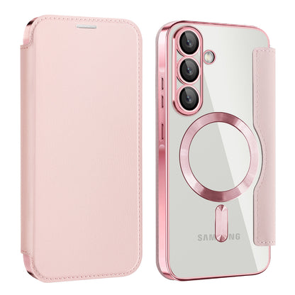 MagSafe-deksel for Samsung Galaxy A26 A266, Techsuit, SmartMag Book, Rosa
