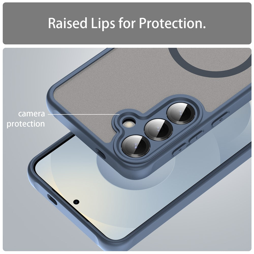 MagSafe-deksel for Samsung Galaxy A27 5G, Techsuit, HaloFrost II, Marineblå