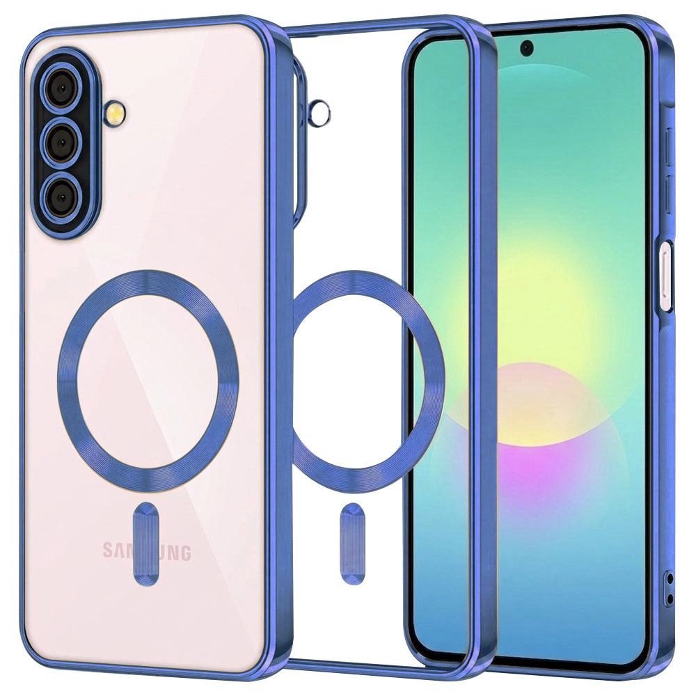 MagSafe-deksel for Samsung Galaxy A27 5G, Techsuit, Luxury Crystal, Mørk blå