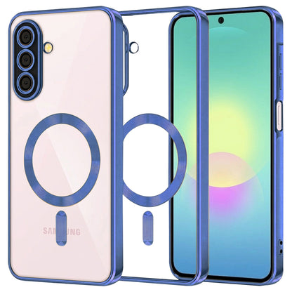 MagSafe-deksel for Samsung Galaxy A27 5G, Techsuit, Luxury Crystal, Mørk blå