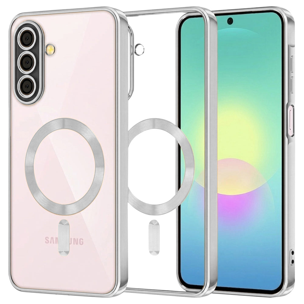 MagSafe-deksel for Samsung Galaxy A27 5G, Techsuit, Luxury Crystal, Sølv