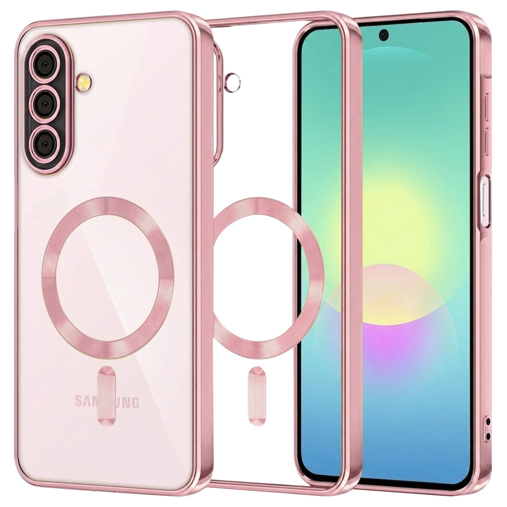MagSafe-deksel for Samsung Galaxy A27 5G, Techsuit, Luxury Crystal, Rosa
