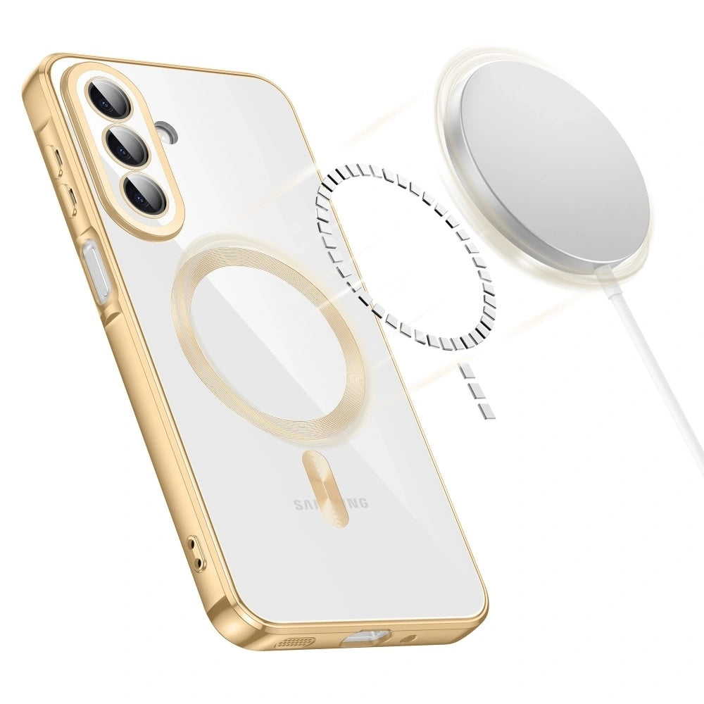 MagSafe-deksel for Samsung Galaxy A27 5G, Techsuit, Luxury Crystal, Rosa