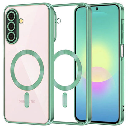 MagSafe-deksel for Samsung Galaxy A27 5G, Techsuit, Luxury Crystal, Lys grønn