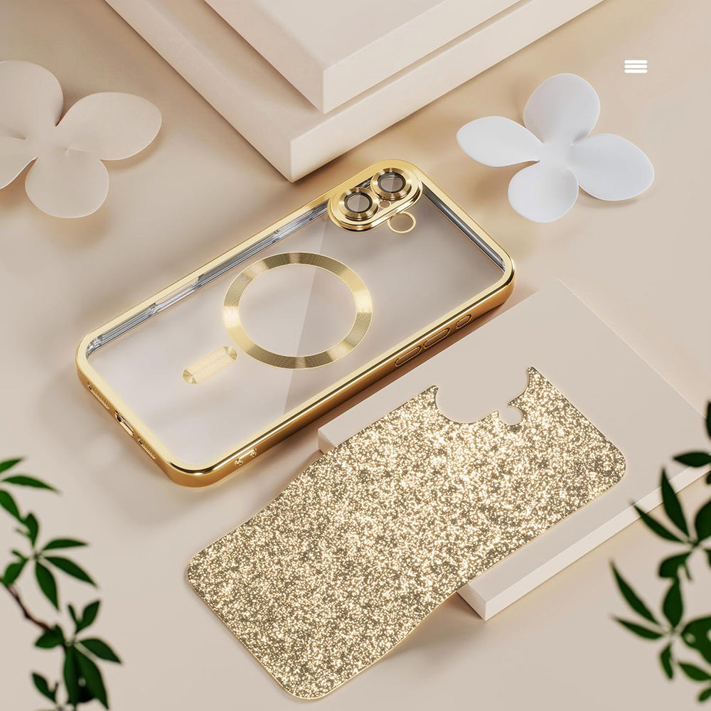 MagSafe-deksel for Samsung Galaxy A27 5G, Techsuit, Luxury Glitter, Bleu