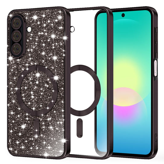 MagSafe-deksel for Samsung Galaxy A27 5G, Techsuit, Luxury Glitter, Svart