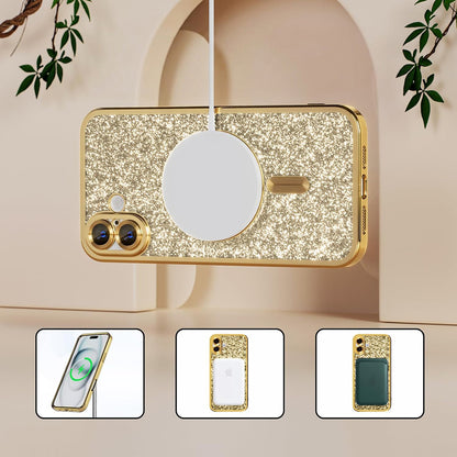MagSafe-deksel for Samsung Galaxy A27 5G, Techsuit, Luxury Glitter, Svart