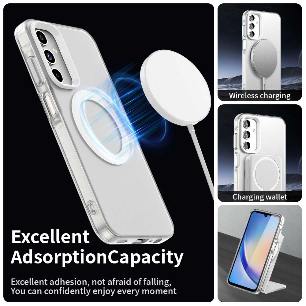 MagSafe-deksel for Samsung Galaxy A35 5G A356, Techsuit, CandyCase, hvit