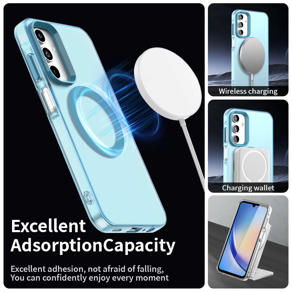 MagSafe-deksel for Samsung Galaxy A35 5G A356, Techsuit, CandyCase, Blå