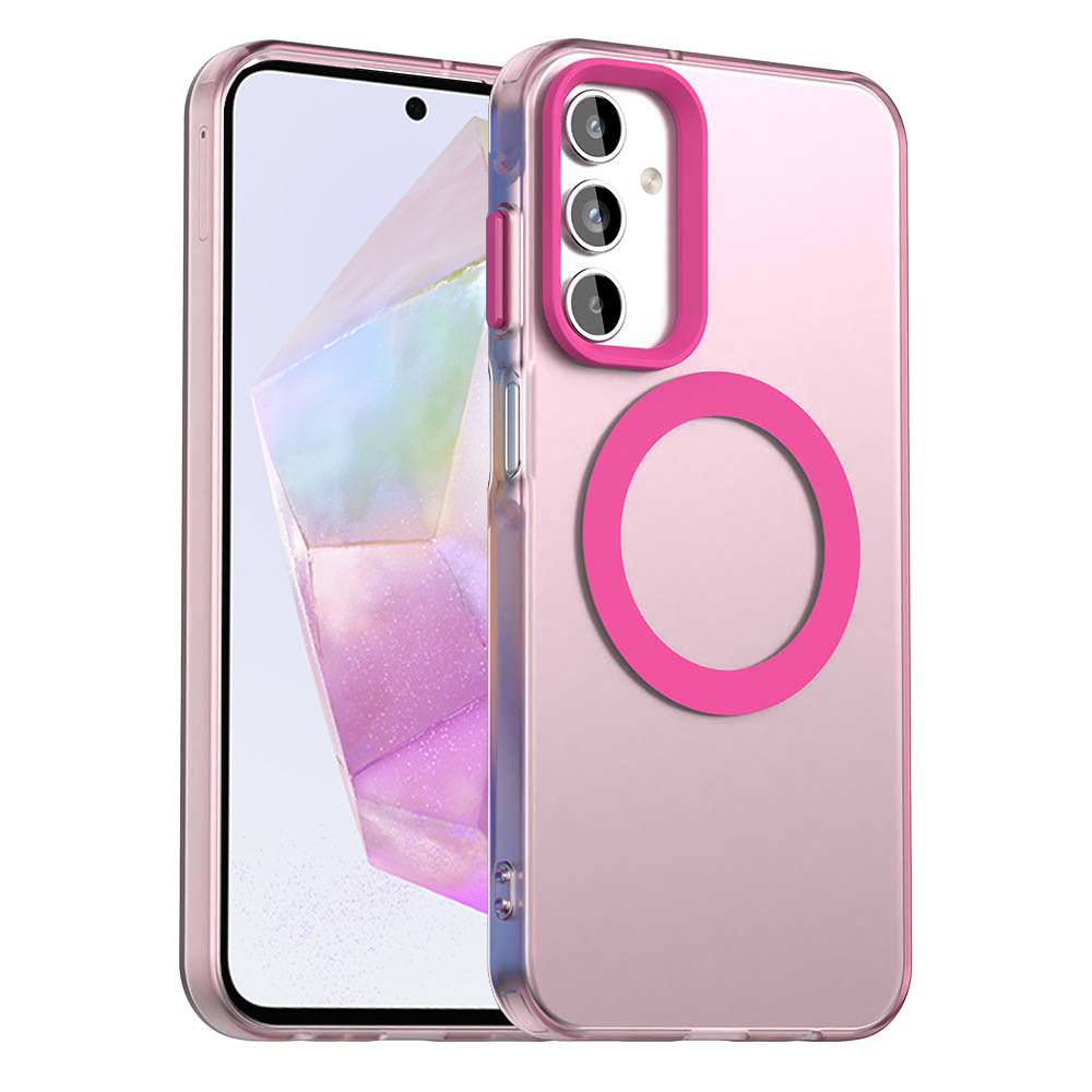 MagSafe-deksel for Samsung Galaxy A35 5G A356, Techsuit, CandyCase, Rosa