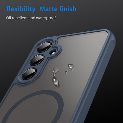MagSafe-deksel for Samsung Galaxy A35 5G A356, Techsuit, HaloFrost II, Marineblå